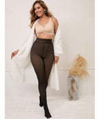 Fleece-Lined Thermal Winter Tights – Sheer Warm Pantyhose (XS–2XL)